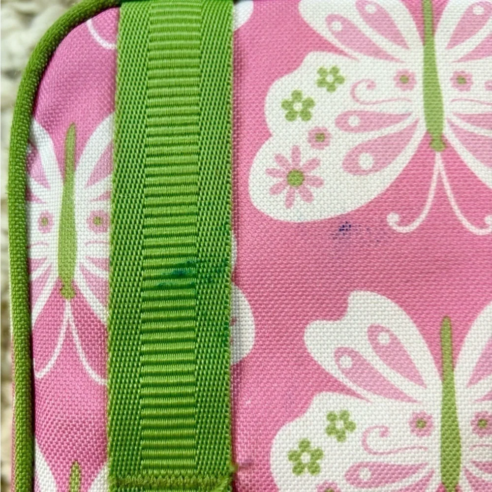 Pottery Barn pink butterfly lunchbox